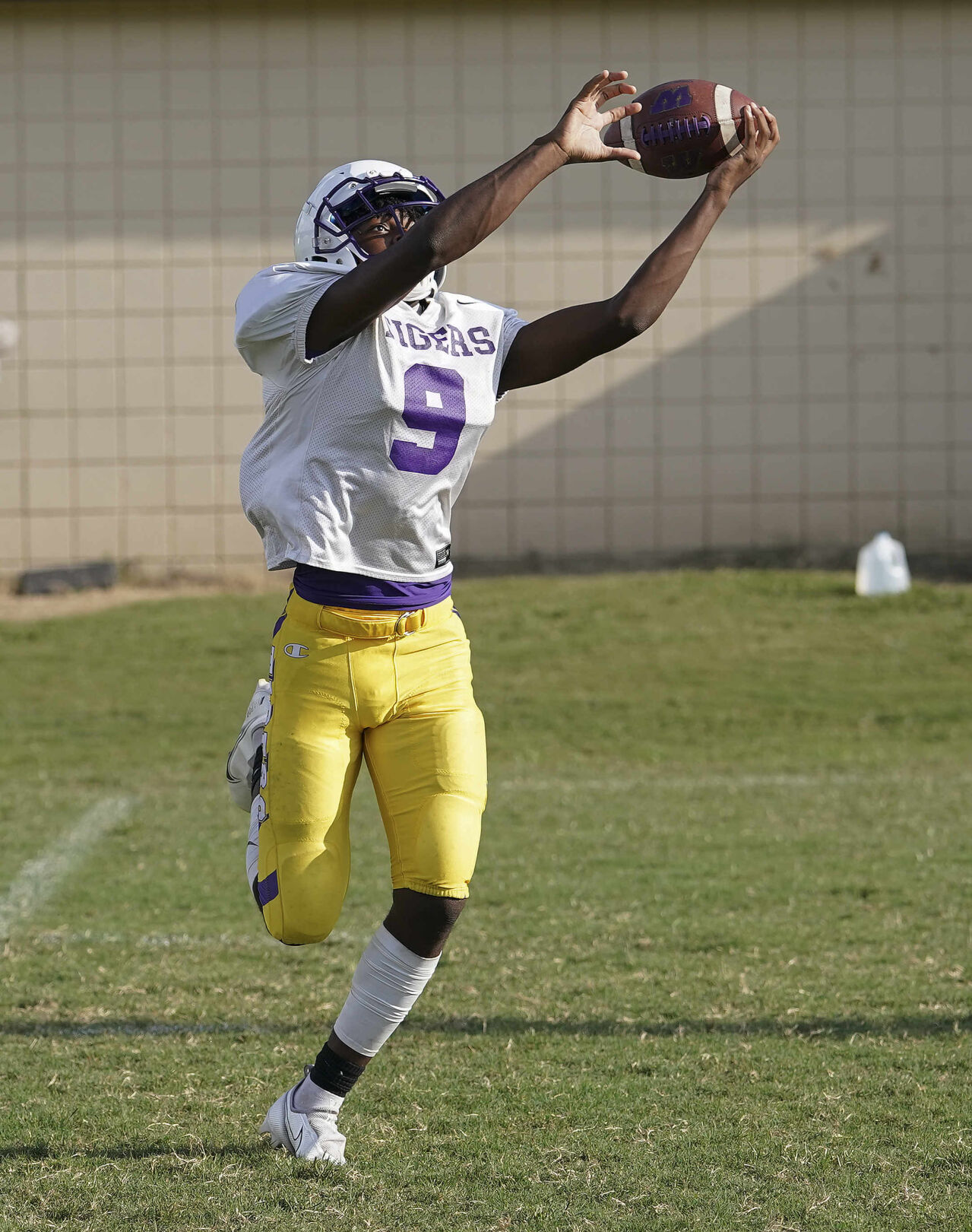 Wilson High School football practice